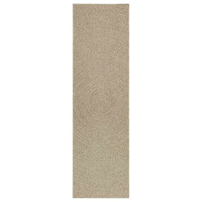 Rug, Preproga Bež 80x250 cm Juta videz Notranje in zunanje