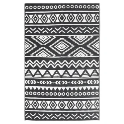 Zunanja Preproga, Rug črna 190x290 cm PP