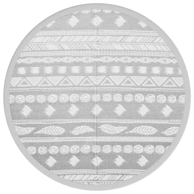 Zunanja Preproga, Rug siva Ø200 cm PP