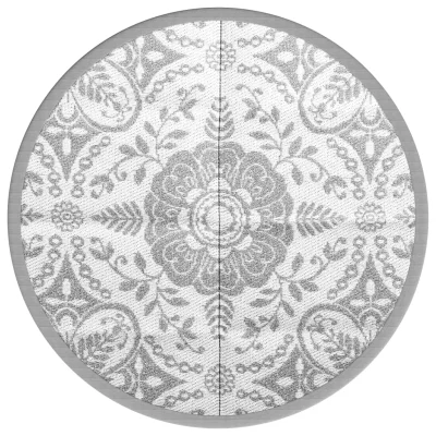 Zunanja Preproga, Rug svetlo siva Ø120 cm PP