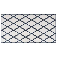 Zunanja Preproga, Rug mornarska in bela 80x150 cm dvostranski dizajn