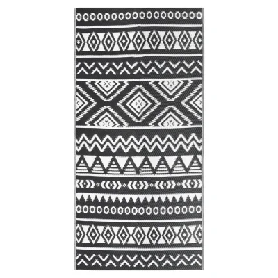 Zunanja Preproga, Rug črna 80x150 cm PP