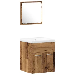 vidaXL Set kopalniškega pohištva, 3 kosi, star les, MDF