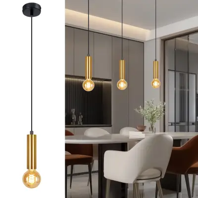 NETTLIFE viseča svetilka za jedilno mizo 1 žarnica E27 industrijska viseča svetilka