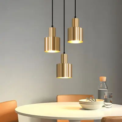 NETTLIFE viseča jedilna miza viseča svetilka vintage 3 plameni okrogla moderna E27