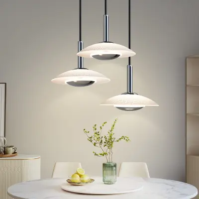 NETTLIFE LED viseča svetilka za jedilno mizo, moderna zasnova, 3000K topla bela, 3 plameni