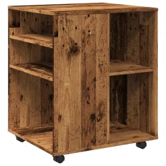 vidaXL Omarica na kolesih starinski les 60x53x72 cm inženirski les