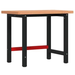 vidaXL Delovna miza 100x60x83 cm trdna bukovina pravokotna