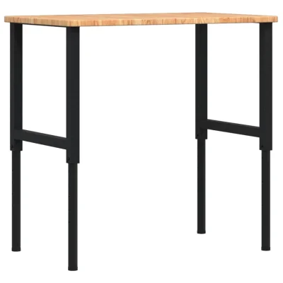 vidaXL Delovna miza rjava 100x60x(71,5-98) cm hrastovina pravokotna