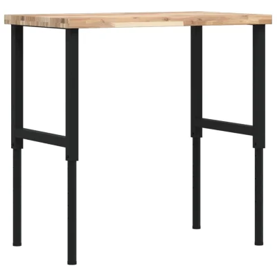 vidaXL Delovna miza 100x60x(73-99,5) cm trden akacijev les pravokotna