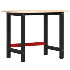 vidaXL Delovna miza 100x60x81,5 cm trdna hrastovina pravokotna