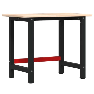 vidaXL Delovna miza 100x60x81,5 cm trdna hrastovina pravokotna
