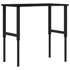 vidaXL Delovna miza temno rjava 100x60x(71,5-98) cm trdna hrastovina