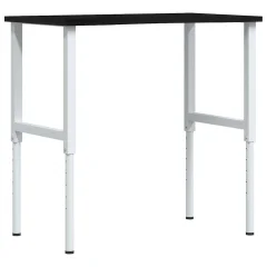 vidaXL Delovna miza temno rjava 100x60x(71,5-98) cm trdna hrastovina