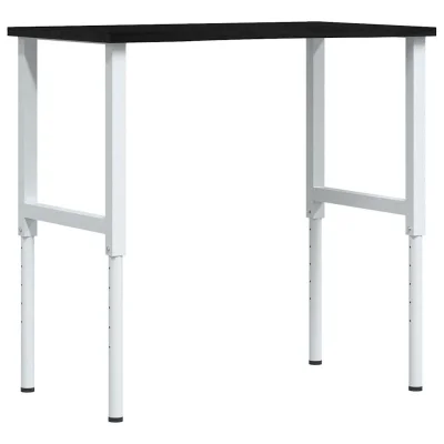 vidaXL Delovna miza temno rjava 100x60x(71,5-98) cm trdna hrastovina
