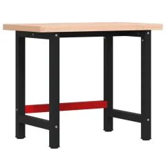vidaXL Delovna miza 100x60x83 cm trdna bukovina pravokotna