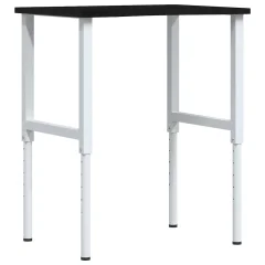 vidaXL Delovna miza temno rjava 80x60x(71,5-98) cm trdna hrastovina