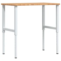 vidaXL Delovna miza rjava 100x60x(71,5-98) cm hrastovina pravokotna