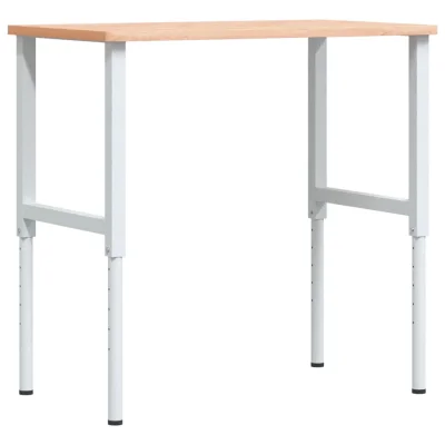 vidaXL Delovna miza 100x60x(71,5-98) cm trdna bukovina pravokotna