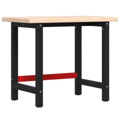 vidaXL Delovna miza 100x60x83 cm trdna hrastovina pravokotna