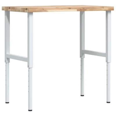 vidaXL Delovna miza 100x60x(73-99,5) cm trden akacijev les pravokotna