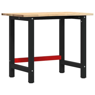 vidaXL Delovna miza 100x60x81,5 cm trdna hrastovina