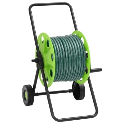 vidaXL Voziček s kolutom za cev s 30 m cevi PVC