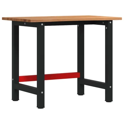 vidaXL Delovna miza svetlo rjava 100x60x81,5 cm trdna hrastovina