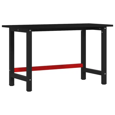 vidaXL Delovna miza temno rjava 140x60x81,5 cm trdna hrastovina
