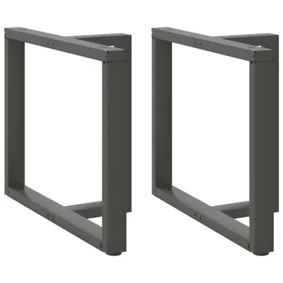 vidaXL Noge za jedilno mizo v obliki črke T, 2 kosa, antracitne, 90x35x(72-73) cm, jeklo