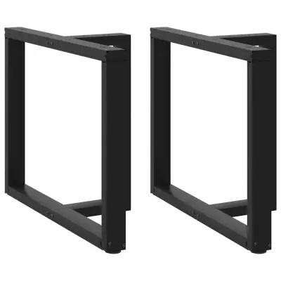 vidaXL Noge za jedilno mizo v obliki črke T, 2 kosa, črne, 90x35x(72-73) cm, jeklo