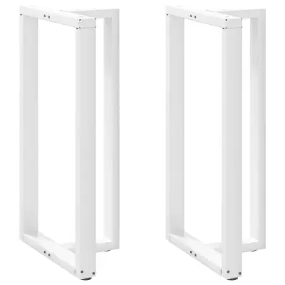 vidaXL Noge za barsko mizo v obliki črke T, 2 kosa, bele barve, 60x35x(110-111) cm, jeklo