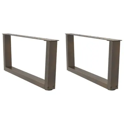 vidaXL Noge za klubsko mizico v obliki črke V 2 kosa naravno jeklo 70 x (30-31,3) cm jeklo
