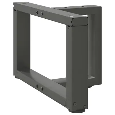 vidaXL Noge za klubsko mizico v obliki črke T 2 kosa antracit 50x25x(30-31) cm jeklo