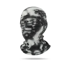 Kolesarska balaclava iz flisa - odporna na veter in topla Black+White