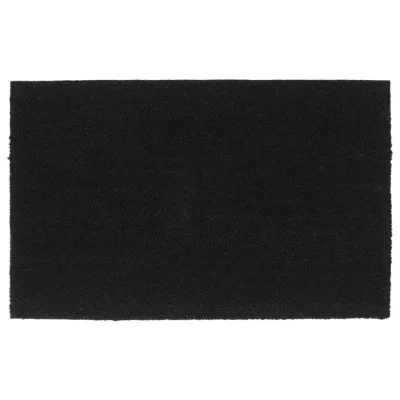 vidaXL Predpražnik črne barve 50x80 cm kokosova vlakna