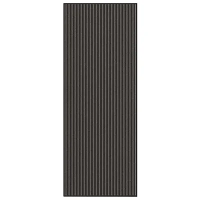 vidaXL Predpražnik črtast črn in siv 115x300 cm