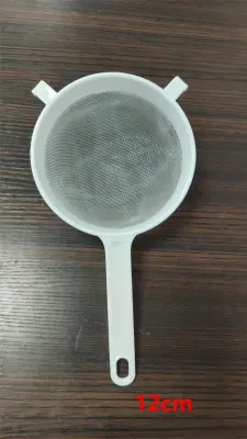 Okrogel Najlonski Mrežasti Plastični Filter, 12 Cm (Bel)