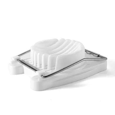 Rezalnik Za Jajca Plastični/Nerjaveče Jeklo Srebrna/Bela 10 X 7 Cm
