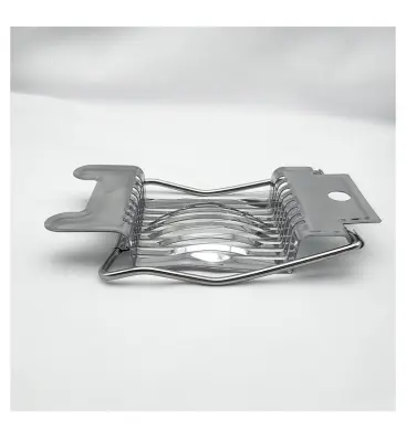 Rezalnik Za Jajca Plastika/Nerjaveče Jeklo Srebrna/Bela 14 X 9,5 Cm