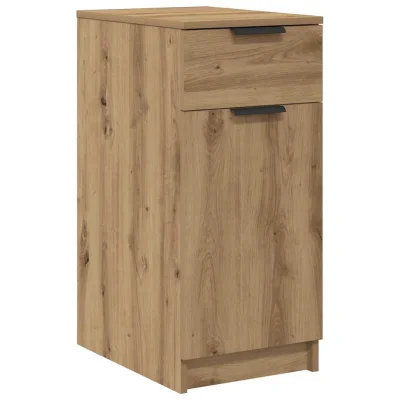 vidaXL Pisarniška omarica artisan hrast 33x50x75 cm inženirski les