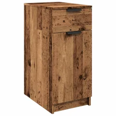 vidaXL Pisarniška omarica starinski les 33x50x75 cm inženirski les