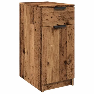 vidaXL Pisarniška omarica starinski les 33x50x75 cm inženirski les