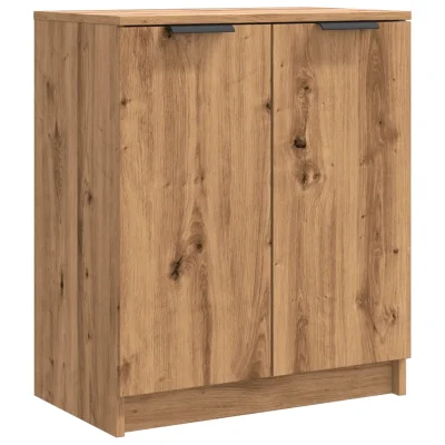 vidaXL Omarica za čevlje artisian hrast 59x35x70 cm inženirski les