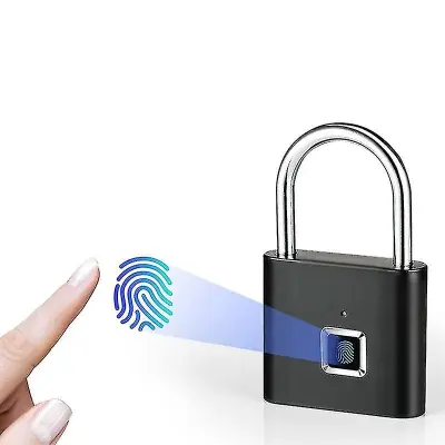 Pametna ključavnica s prstnim odtisom, nepremočljiva, USB, za dom, brez ključa