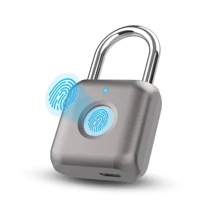 Ključavnica S Prstnim Odtisom, Pametna Ključavnica, Nepremočljiva, Polnjenje Prek Usb-Ja