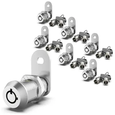 6-Paket Nadgrajenih Cam Lock Ključavnic Za Shranjevanje Avtodomov, Isti Ključ 5/8" Ključavnice Za Omarico Za Vrata Za Shranjevanje Avtodomov