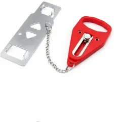 Prenosna Ključavnica Za Vrata Solid Heavy Duty Door Extra Lock Zagotavlja Dodatno Zasebnost In Varnost Za Hotele, Stanovanja