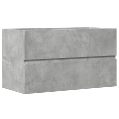 vidaXL Omarica za umivalnik betonsko siva 90x38,5x45 cm iverna plošča