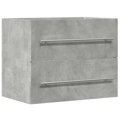 vidaXL Omarica za umivalnik betonsko siva 60x38,5x48 cm iverna plošča